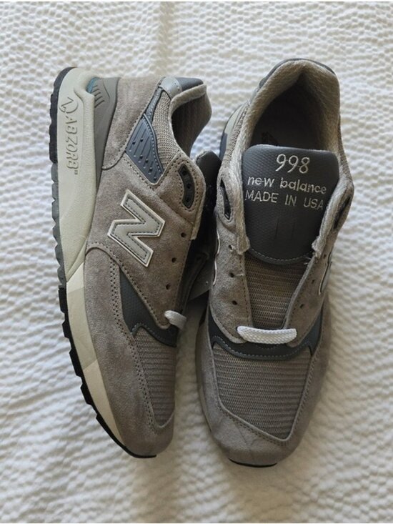 New Balance Other - New Balance 998 Men 11 Made In USA Gray Suede   And Mesh Sneakers 0826